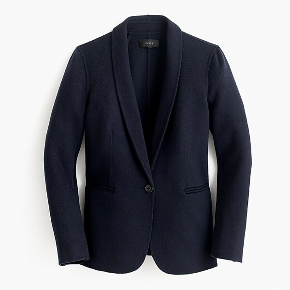 J. Crew Collection Cashmere Blazer Jacket Navy